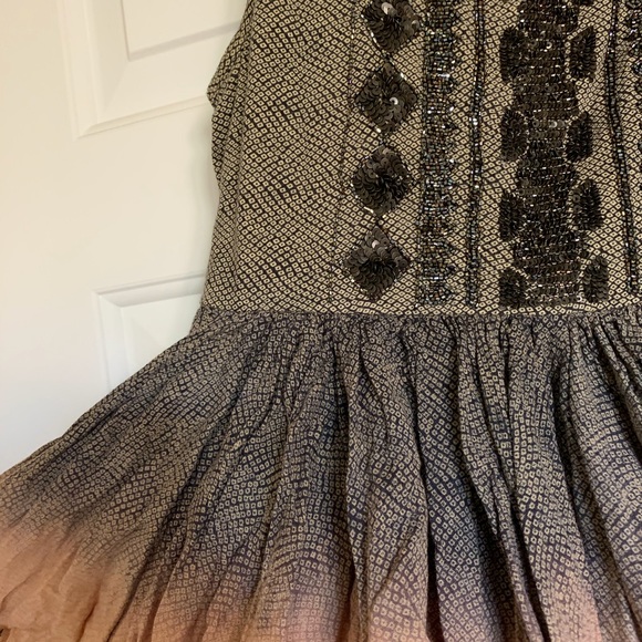 Anthropologie Akemi+Kin beaded sequin peplum tank - Picture 12 of 15